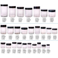 short round glass storage jars airtight plastic lid 2.5oz 4oz 6oz 8oz12oz 16oz 26oz